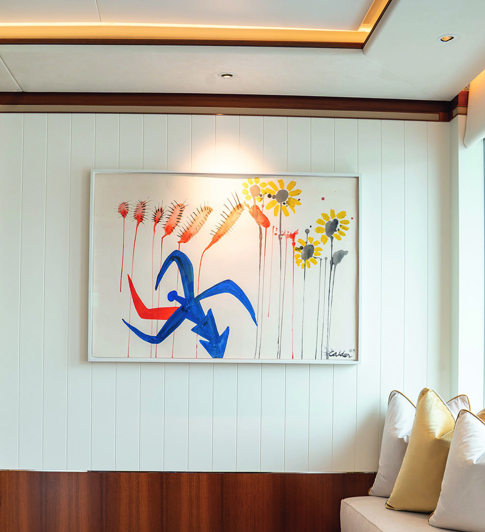 Abstract art on the wall